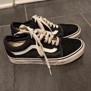 Vans Black and White Athletic Shoes